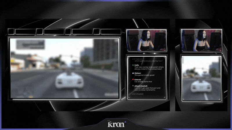 Black Shape Stream Overlay