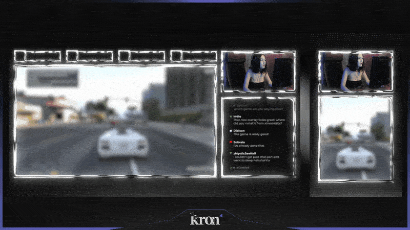 Chrome Black Overlay Animado