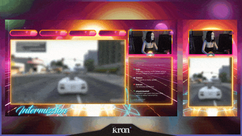 Retro Galaxy Overlay Animado