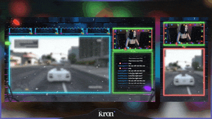 Neon Christmas Overlay Animado