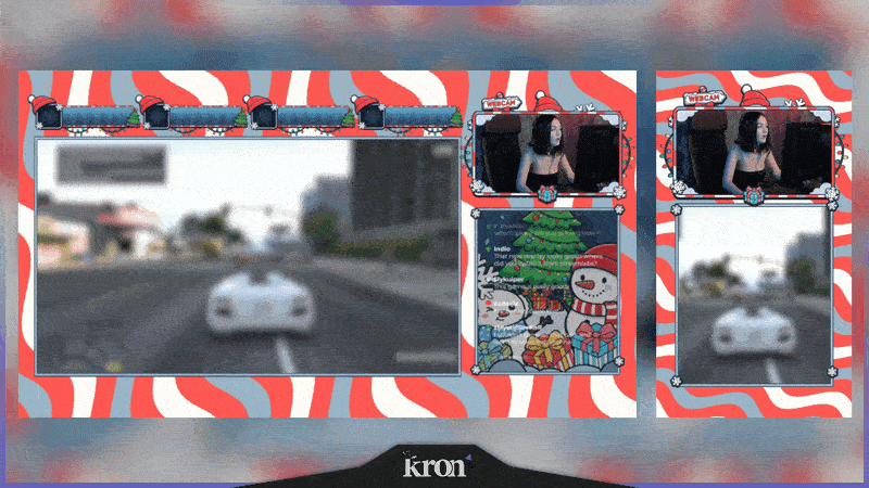 Snowman Christmas Overlay Animado