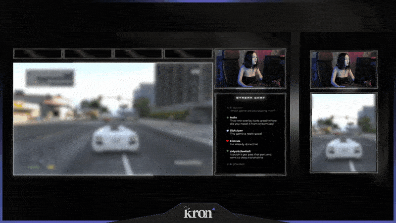 Dark Blur Stream Overlay