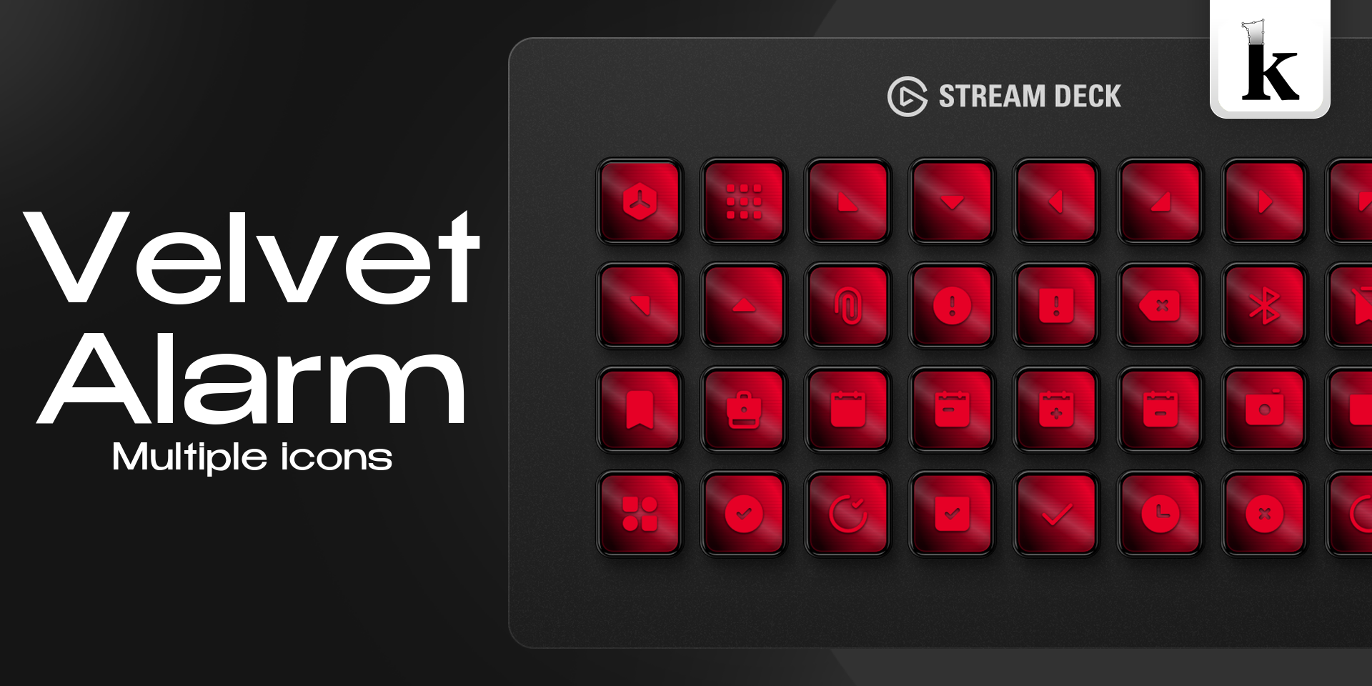 Velvet Alarm Icons