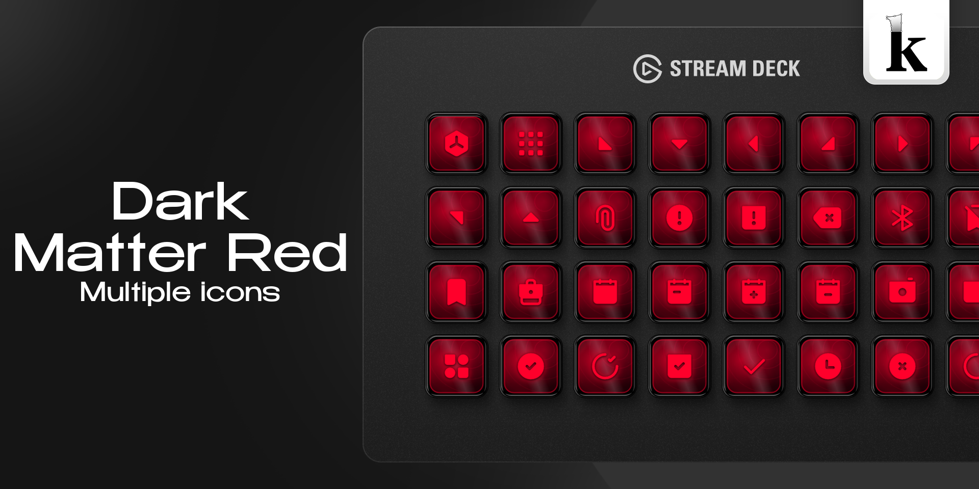Dark Matter Red Icons
