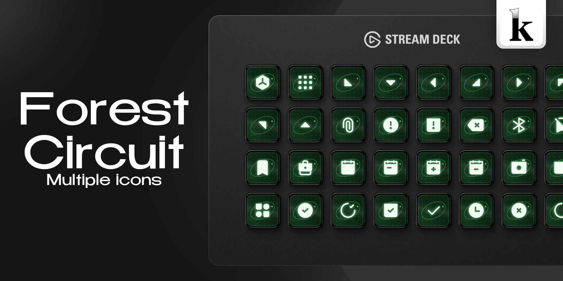 Forest Circuit Icons