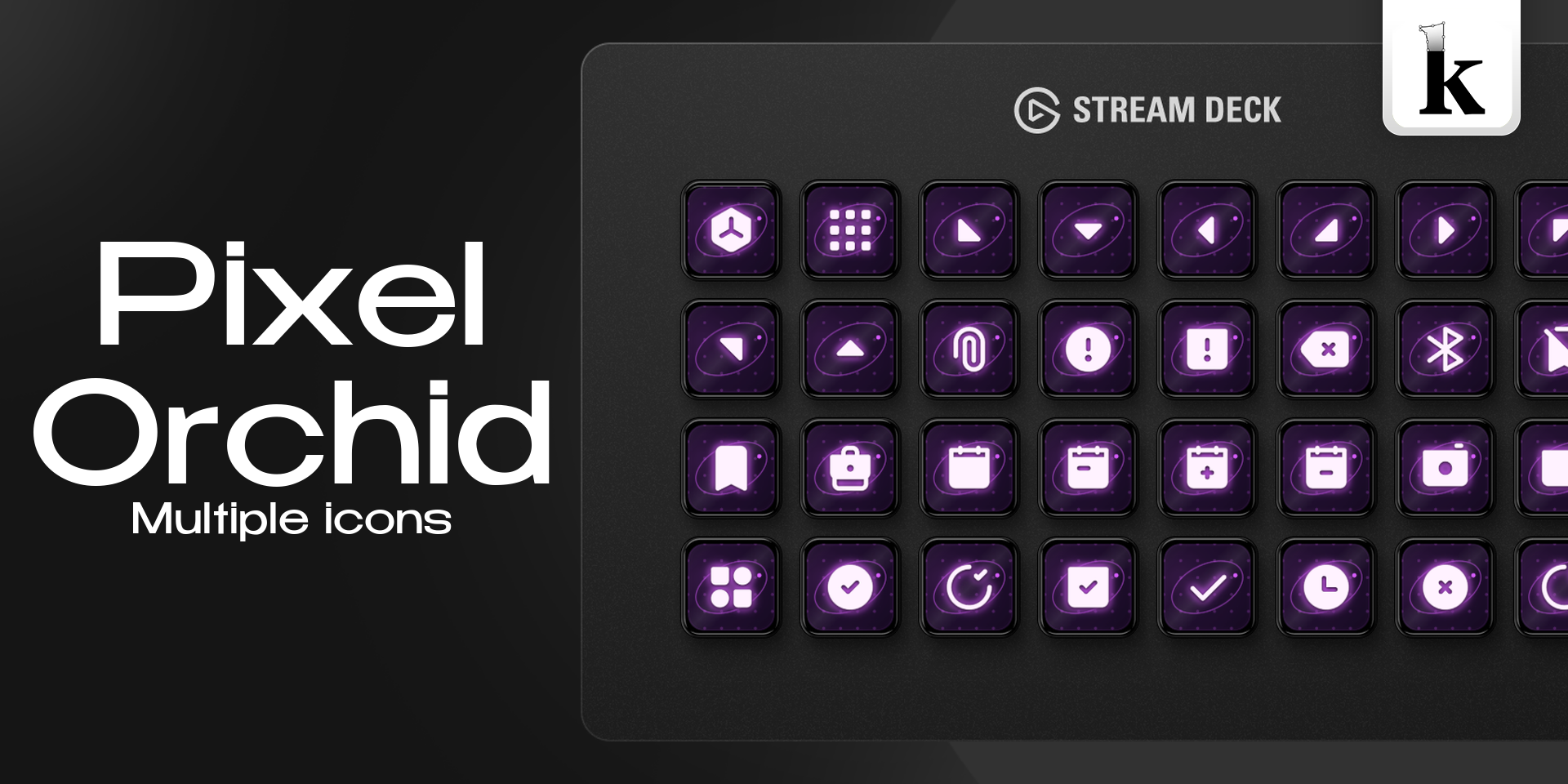 Pixel Orchid Icons