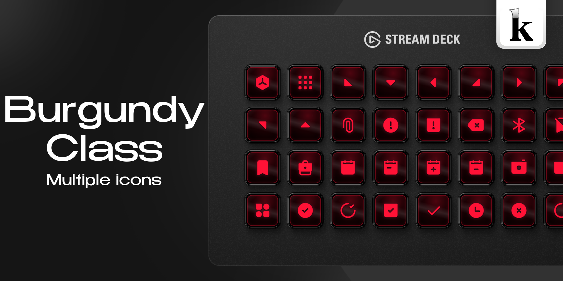 Burgundy Class Icons