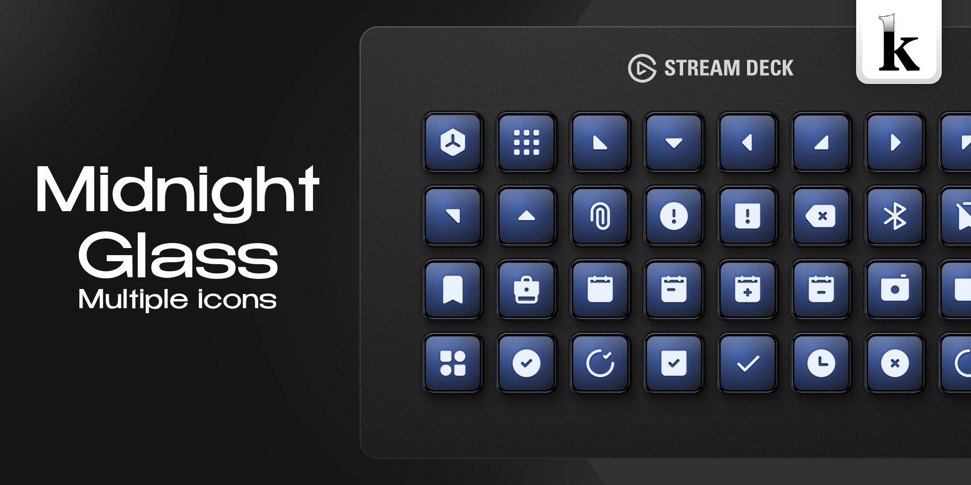 Midnight Glass Icons