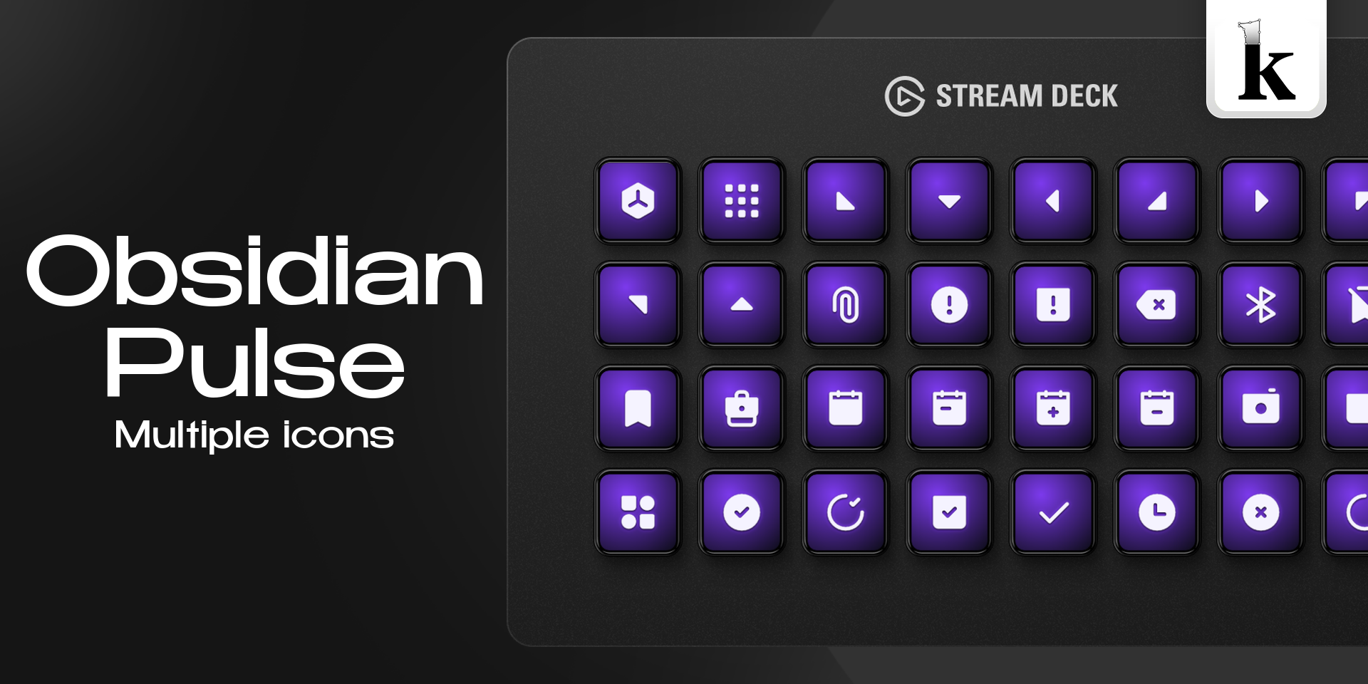 Obsidian Pulse Icons