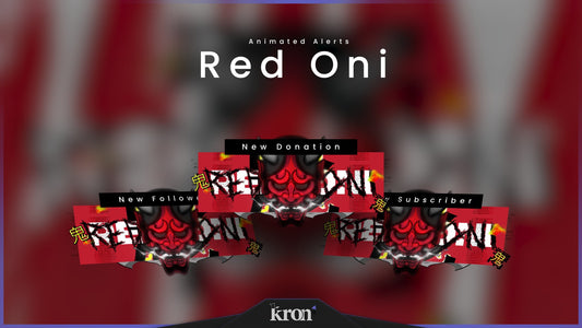 Red Oni Alertas Animados