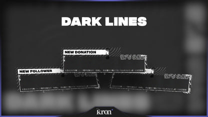 Dark Lines Alertas Animados