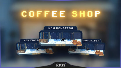 Winter Coffee Shop Alertas Animados