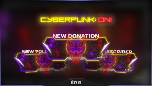 Cyberpunk Oni Alertas Animados