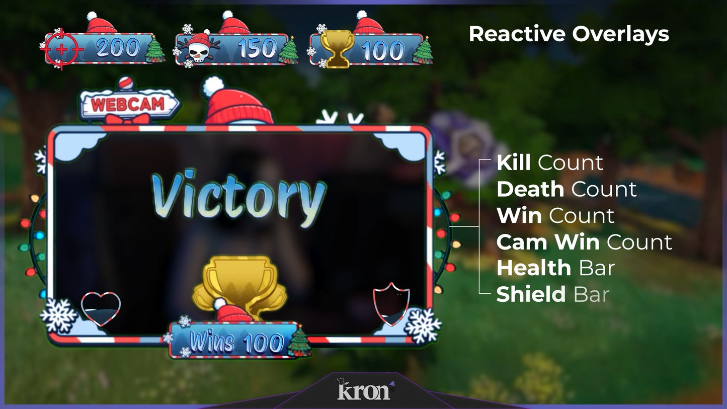 Snowman Christmas Reactive Overlay