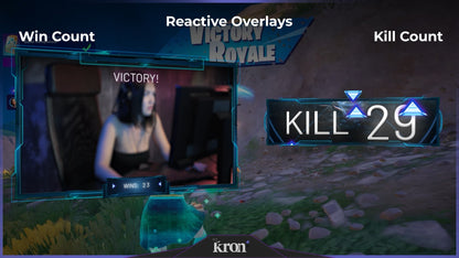 Neon Blue Reactive Overlay