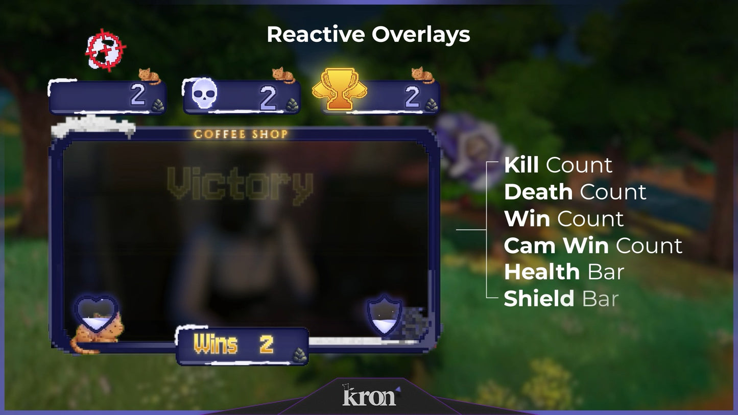 Winter Coffe Shop Reactive Overlay