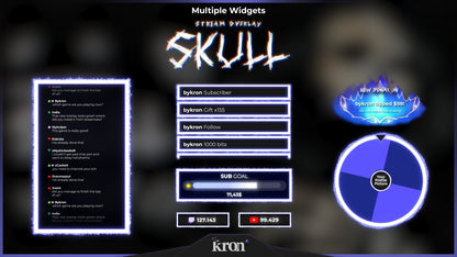 Skull Widgets Animados
