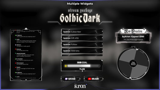 Gothic Dark Animated Widgets