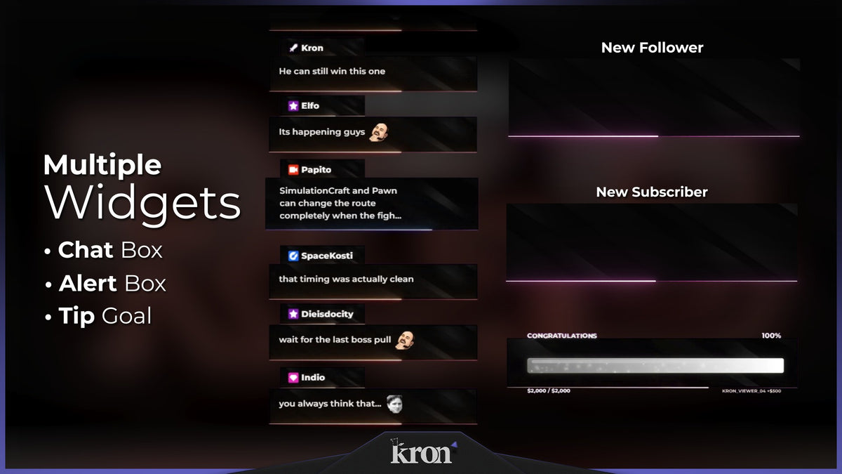 Minimal RGB Animated Widgets