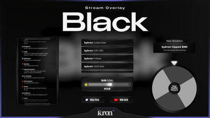 Black Animated Widgets