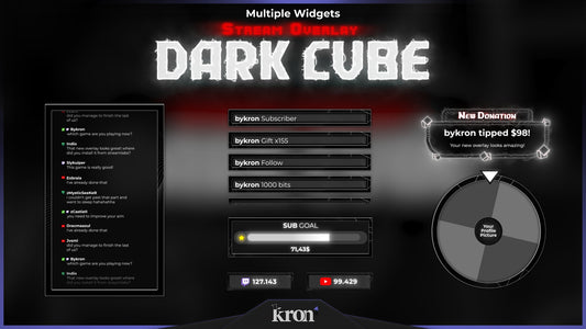 Dark Cube Animated Widgets
