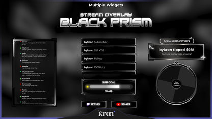 Black Prism Animated Widgets