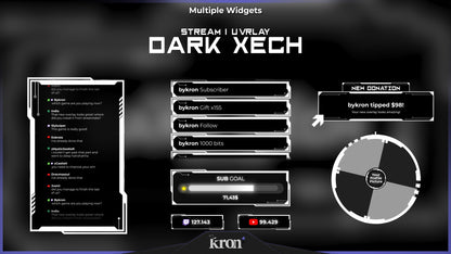 Dark Tech Animated Widgets