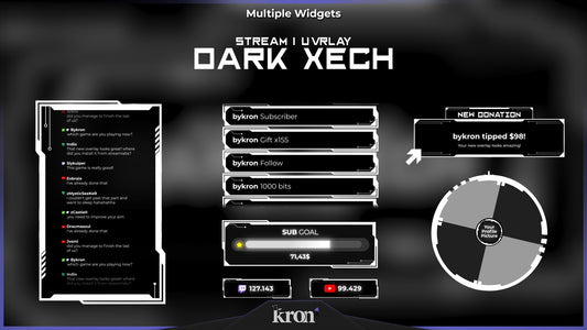 Dark Tech Animated Widgets