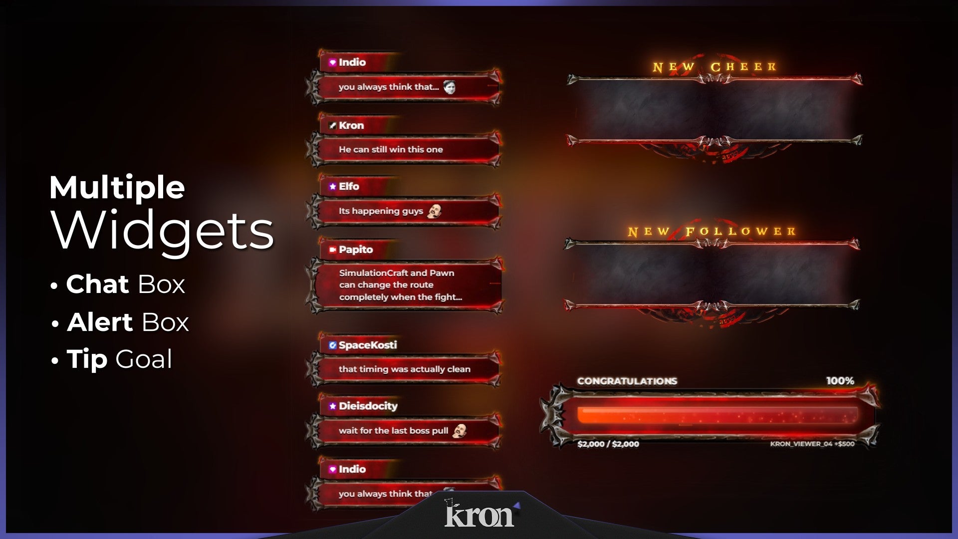 Dark Fantasy Animated Widgets