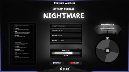 Nightmare Animated Widgets