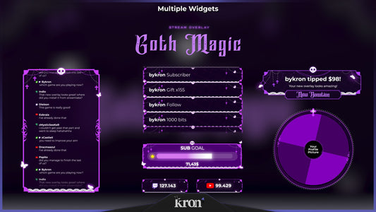 Goth Magic Animated Widgets