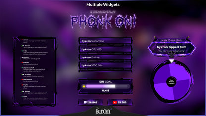Phonk Oni Widgets Animados