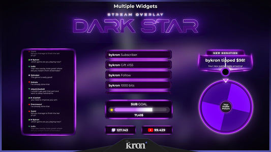 Dark Star Animated Widgets
