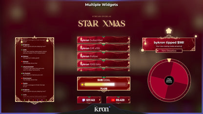 Star Xmas Animated Widgets