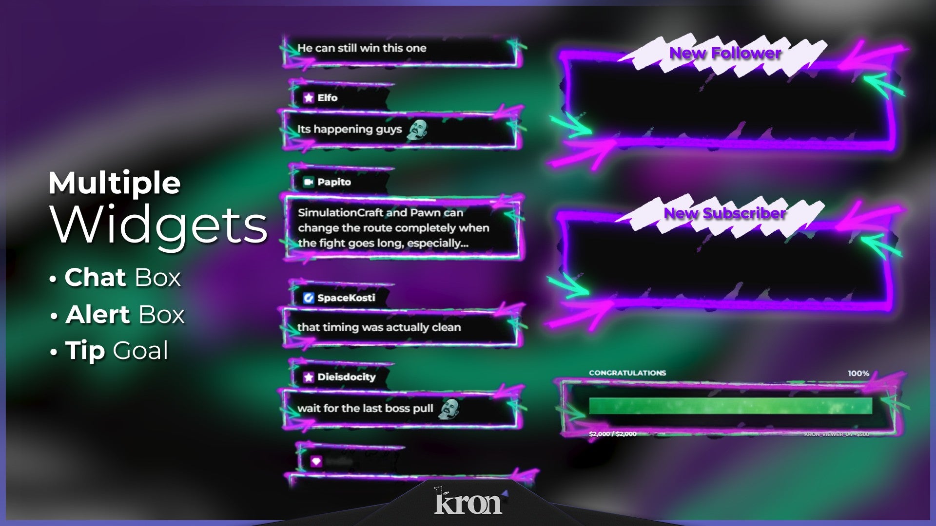 Street Neon Animated Widgets