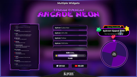 Arcade Neon Animated Widgets