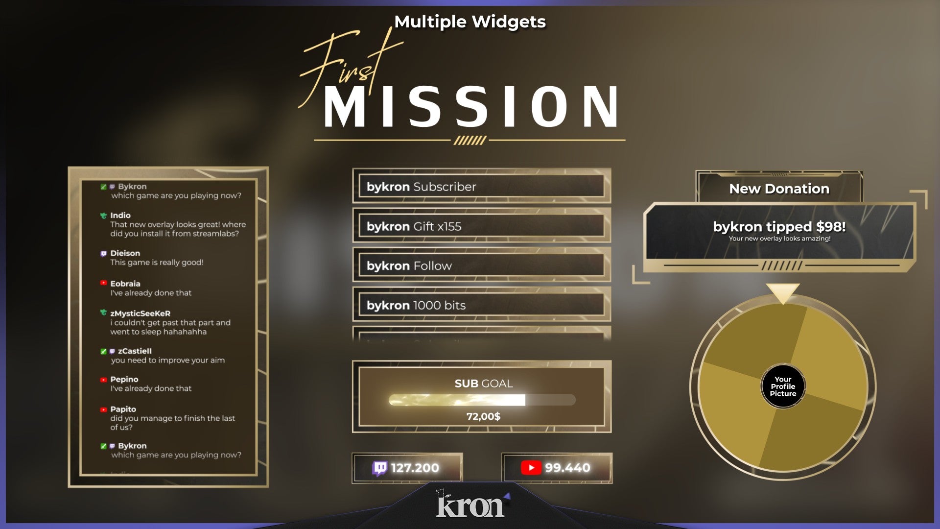 First Mission Animated Widgets