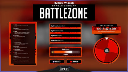 Battlezone Animated Widgets