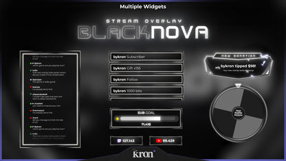 Black Nova Widgets Animados