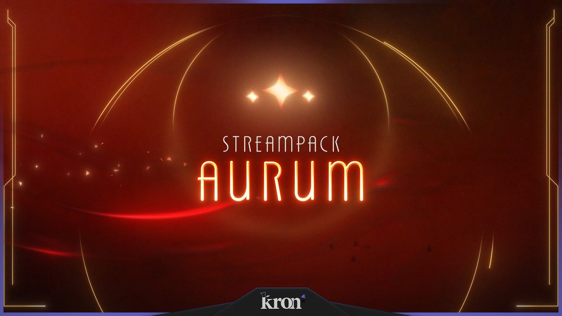 Aurum Stream Overlay for Twitch - Animated Golden Glow Cinematic Luxury Package with Alerts and Widgets | byKron
