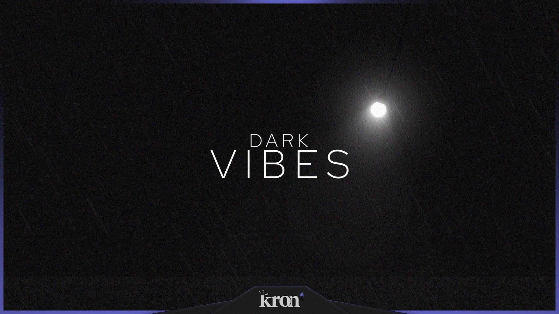 Dark Vibes Stream Overlay for Twitch - Animated Dark Drizzle Mysterious Minimalist Package with Alerts and Widgets | byKron