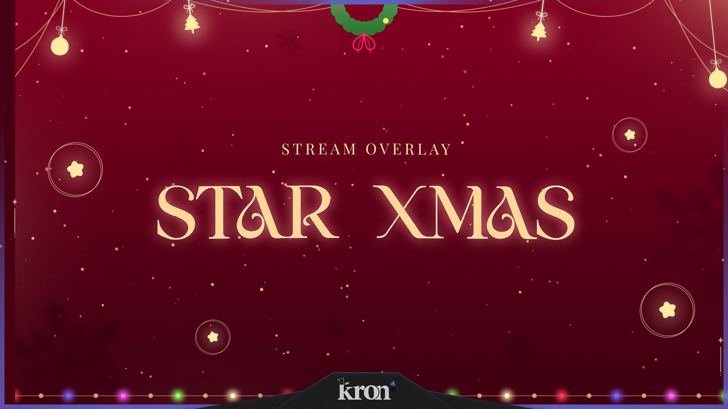 Star Xmas Overlay Animado