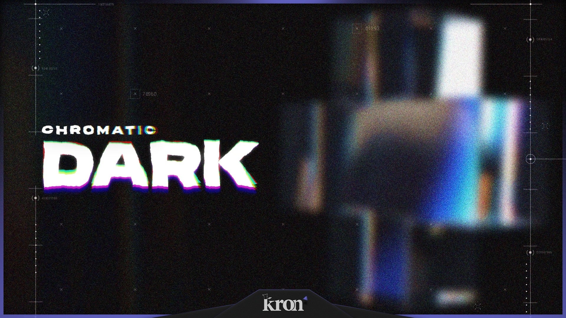 Chromatic Dark Stream Overlay for Twitch - Animated Glitch Chromatic Distortion Synthwave Package with Alerts and Widgets | byKron