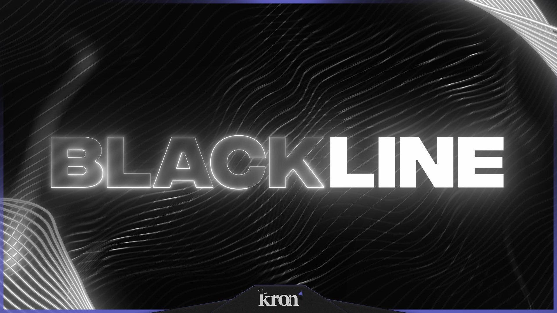 Black Line Stream Overlay for Twitch - Animated Moving Lines Dark Elegant Futuristic Package with Alerts and Widgets | byKron