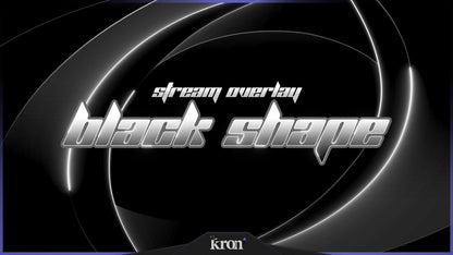 Black Shape Stream Overlay