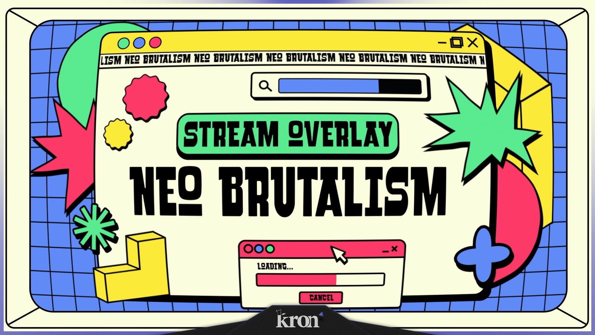 Neo Brutalism Stream Overlay