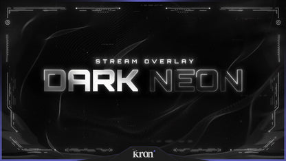 Dark Neon Stream Overlay