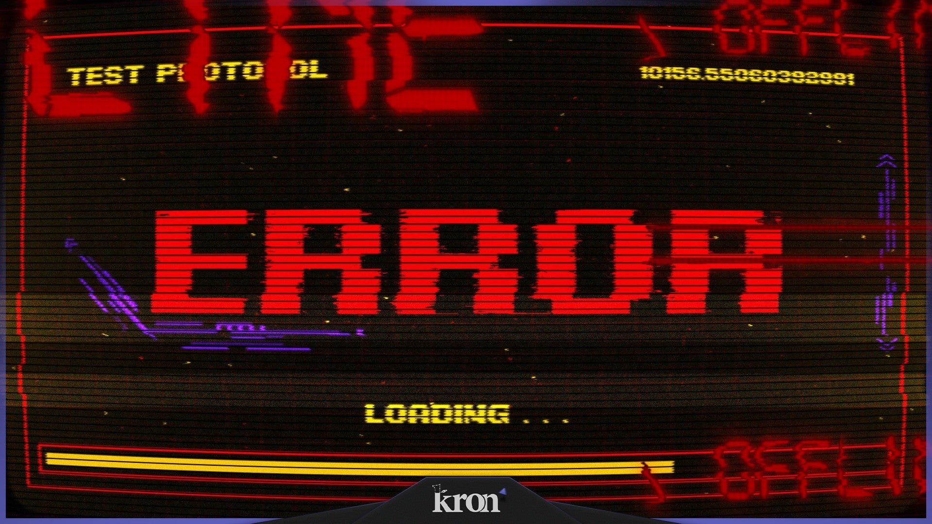 Error Stream Overlay for Twitch - Animated Red Glitch Hacker Terminal Retro Package with Alerts and Widgets | byKron