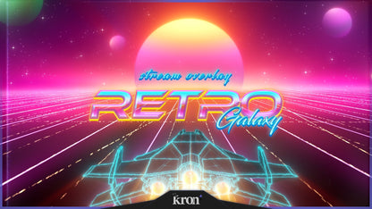 Retro Galaxy Overlay Animado