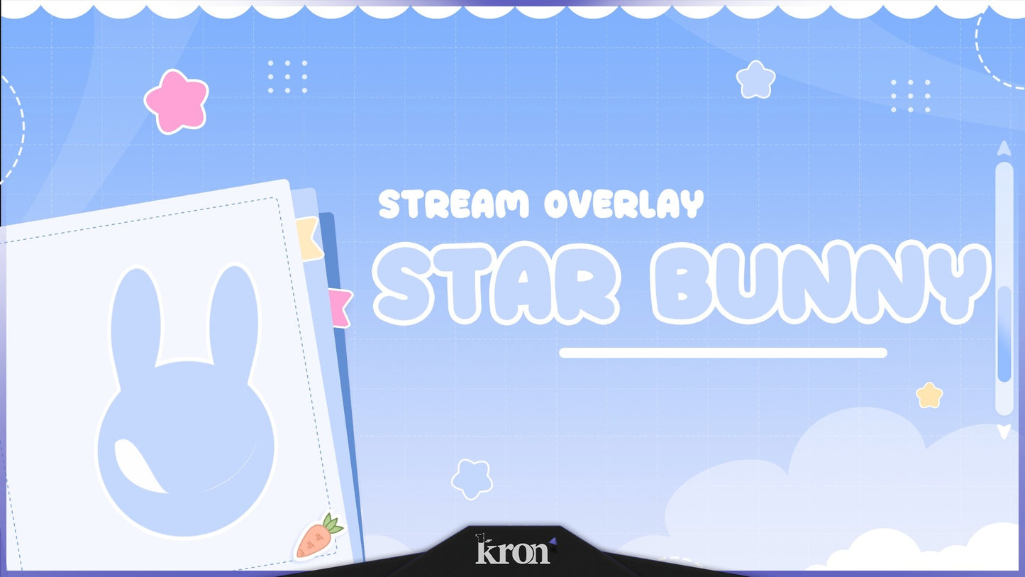 Star Bunny Overlay Animado